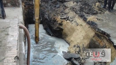 انتهاء أزمة طريق الصالحية وإصلاح الهبوط الأرضي