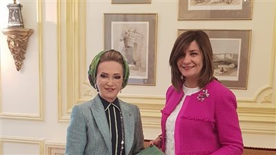 وزيرة الهجرة تلتقي حرم رئيس مجلس النواب اللبناني