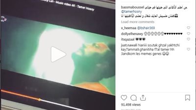 «بعد ما تامر ساب المايك».. بسمة بوسيل تغني «ناسيني ليه» (فيديو)