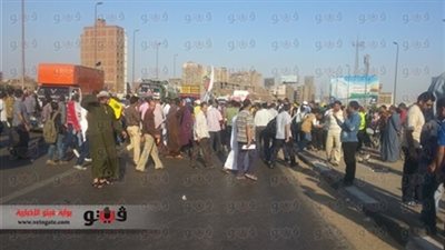 أعضاء الإرهابية يقطعون طريق «رافد - جمصة»