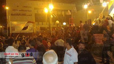 بالصور.. مئات المتظاهرين بالشرقية يهتفون بإسقاط مرسي