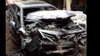 بالفيديو.. شاهد «تويوتا كورولا» بعد حادث مروع