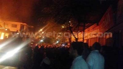 النيابة تبدأ التحقيق في حريق معرض الملابس الجاهزة بالقناطر الخيرية