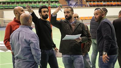 اللجة المنظمة لبطولة أفريقيا لـ«الطائرة» تطمئن على «تجهيزات الصالات»