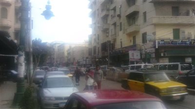 ارتباك حركة المرور بالإسكندرية بعد هطول أمطار خفيفة