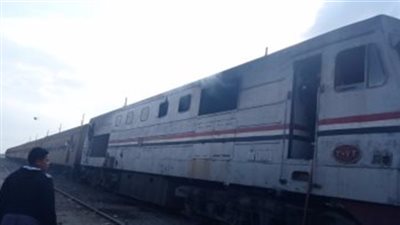 مسجل خطر يشعل النيران في قطار بورش أبو غاطس