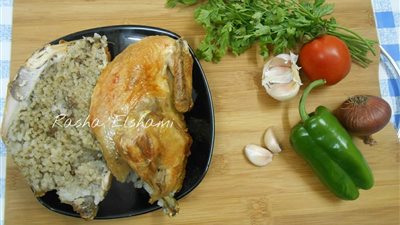 طريقة عمل الدجاج المحشي من مطبخ الشيف رشا