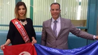 ملكة جمال تونس تصل مطار القاهرة للمشاركة في «Miss Eco International»