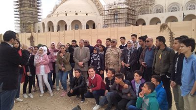 طلاب كفر الشيخ في جولة داخل العاصمة الإدارية الجديدة (صور)