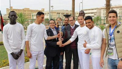منافسات قوية بأولمبياد شباب جامعات أفريقيا بجامعة الأزهر (صور)