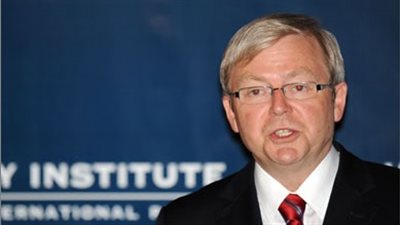 كيفين رود يؤدي اليمين الدستورية كرئيس للوزراء في أستراليا