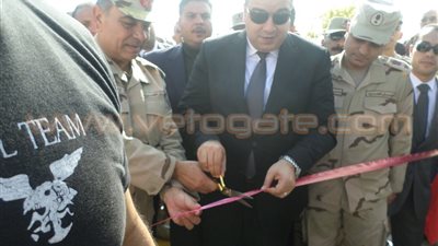 بالصور.. افتتاح محطتي صرف صحي بالفيوم