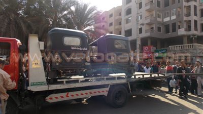 بالفيديو والصور .. حملة أمنية لضبط المخالفات المرورية بـ«الهرم»