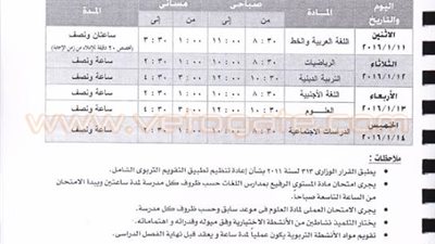بالصور.. بدء امتحانات الفصل الدراسي الأول بالجيزة 9 يناير