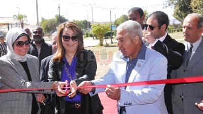 وزيرة التضامن تفتتح معرض «ديارنا» في أسوان