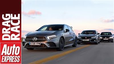 سباق بين سيارات مرسيدس AMG A35 وفولكس واجن جولف R هوندا سيفك Type R (فيديو)