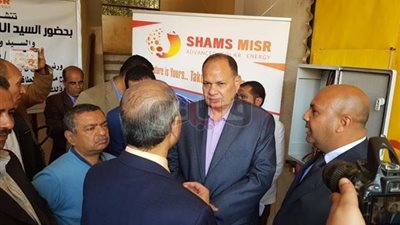 محافظ الفيوم يفتتح وحدات إنتاج الكهرباء بالطاقة الشمسية بعدد من المدارس