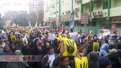 بالصور.. تظاهرات للإرهابية بشبرا الخيمة