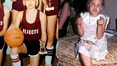 صورة نادرة لأنجلينا جولي وبراد بيت في طفولتهما