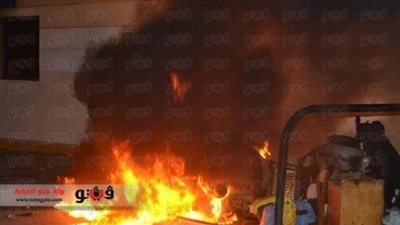 عناصر الإرهابية يشعلون الإطارات بشبرا