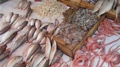 تباين أسعار الأسماك بسوق العبور اليوم