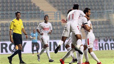 بالفيديووالصور.. الزمالك يتقدم على غزل المحلة بثلاثية في الشوط الأول