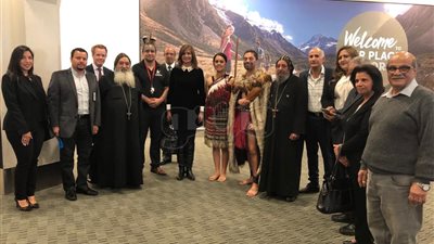 استقبال رسمي وشعبي لوزيرة الهجرة في مطار كرايستشيرش بنيوزيلندا