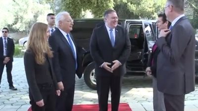 رئيس الكيان الصهيوني لـ«بومبيو»: واشنطن أهم حليف لإسرائيل (فيديو)