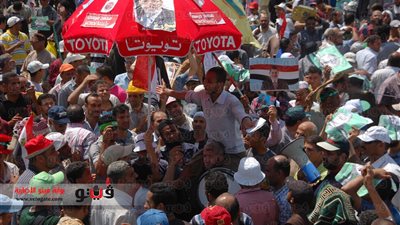 وفد من أقباط الصعيد يشارك في اعتصام رابعة العدوية