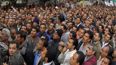 وقفة احتجاجية لعمال 