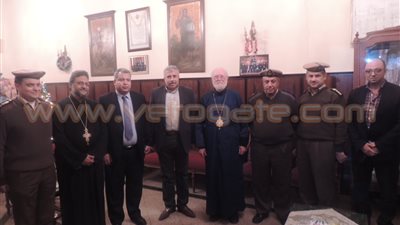 بالصور.. مدير أمن الغربية يهنيء الأقباط ويكافئ فرد خدمة ويجازي آخر