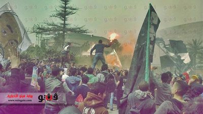 تظاهر طلاب الإرهابية بجامعتي الأزهر والإسكندرية