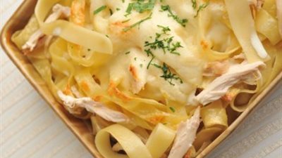 أسهل طريقة لعمل المكرونة النجرسكو بالدجاج