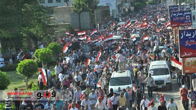 بالفيديو والصور .. تكدس مروري بشارع أحمد عبد العزيز لتزايد أعداد المتظاهرين