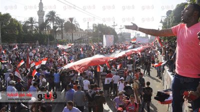 وصول مسيرة سراي القبة لقصر الاتحادية