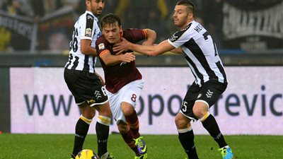 اليوم.. روما في مواجهة أودينيزي في الدوري الإيطالي