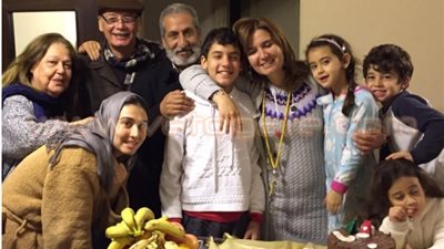 هنا شيحة تحتفل بعيد ميلادها في جو عائلي جدا