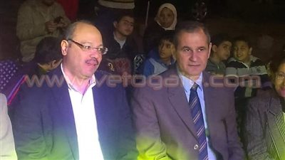 بالصور.. وزير المالية يحتفل مع أهالي شيراتون بالمولد النبوي