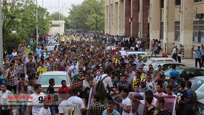 فشل محاولات طلاب الإرهابية في تعطيل الدراسة بجامعة المنصورة