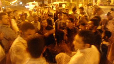 40 مصابًا أمام مدرسة الدعوة الإسلامية في بني سويف