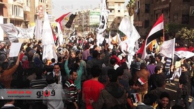 مظاهرة في دمياط للمطالبة بإسقاط النظام