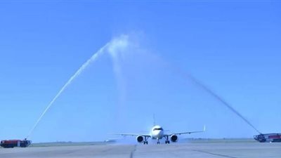 8 صور ترصد وصول أولى رحلات مصر للطيران الجديدة لمطار كازبلانكا