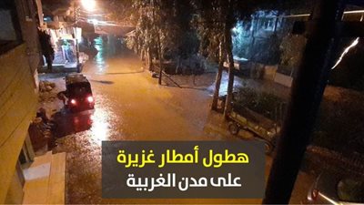 هطول أمطار غزيرة على مدن الغربية | فيديو