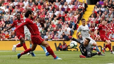 35 دقيقة: ليفربول يبحث عن الهدف الثاني أمام ويستهام