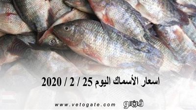 اسعار الأسماك اليوم 25 / 2 / 2020