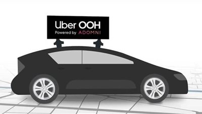 أوبر تعتزم وضع إعلانات فوق بعض سياراتها