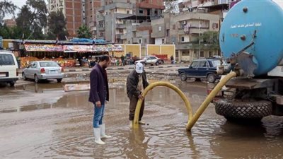 123معدة للتعامل مع تجمعات مياه الأمطار وغرفة عمليات بالدقهلية