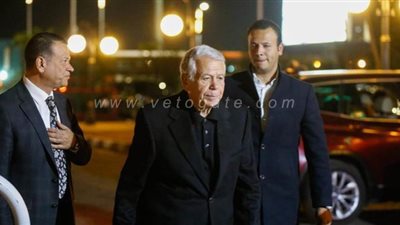 حسن حمدي والعامري فاروق أول حضور عزاء عمرو فهمي بمسجد الشرطة | صور