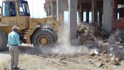 إزالة التعديات الواقعة على مساحة 9350 مترا مربعا بمنطقة 