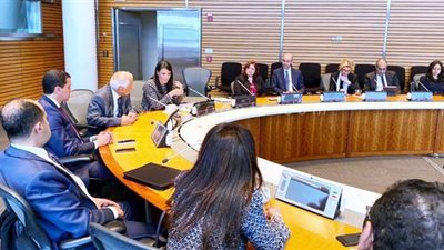 رانيا المشاط تلتقى المصريين العاملين بالبنك الدولى وصندوق النقد